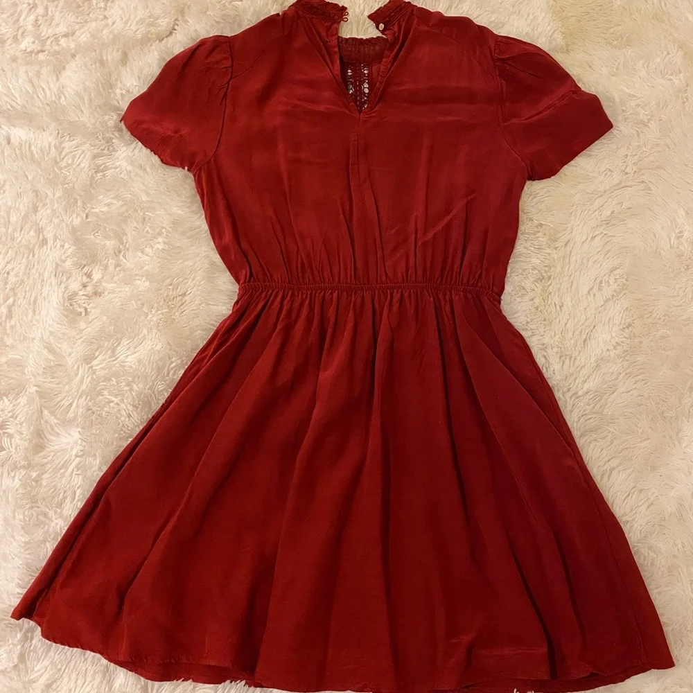Rust Red Mini Dress - Picture 3 of 5